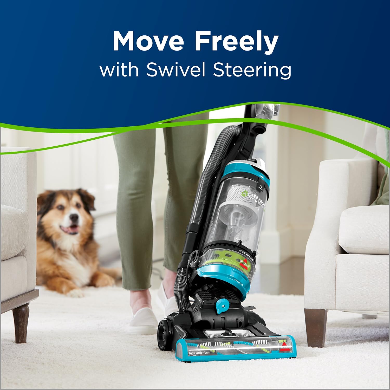 Bissell Cleanview Swivel Pet Upright Bagless Vacuum Cleaner