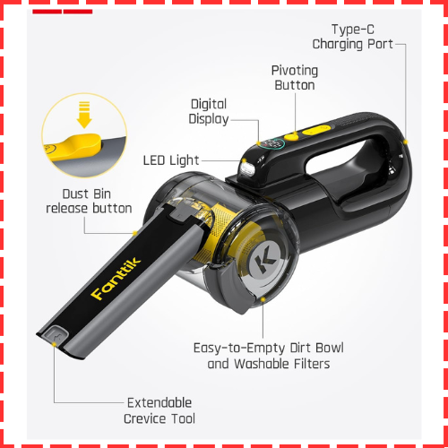 Fanttik V10 Apex: Best Handheld Car Vacuum