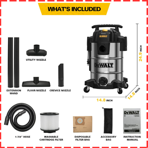 DeWalt DXV08S: Best Car Vacuum