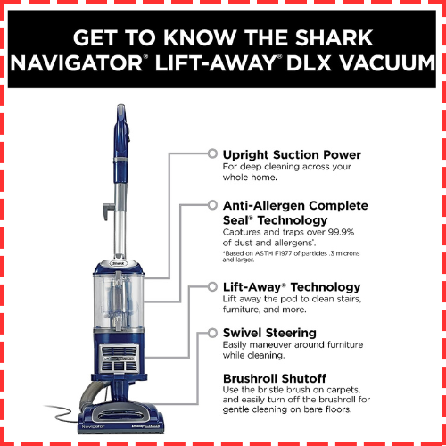 Best Overall: Shark Navigator Lift-Away Deluxe Vacuum