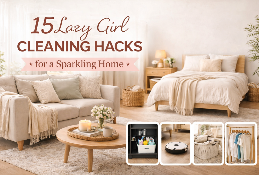 15 Lazy Girl Cleaning Hacks That Save Hours