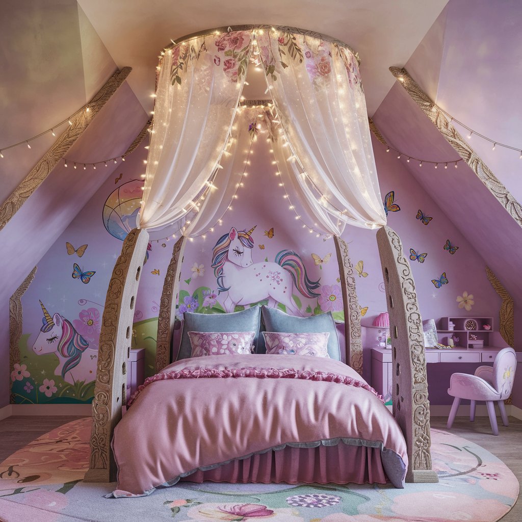 11 Beautiful Girls Bedroom Ideas That Are Easy to Create 9 Bed Canopy Dream Setup