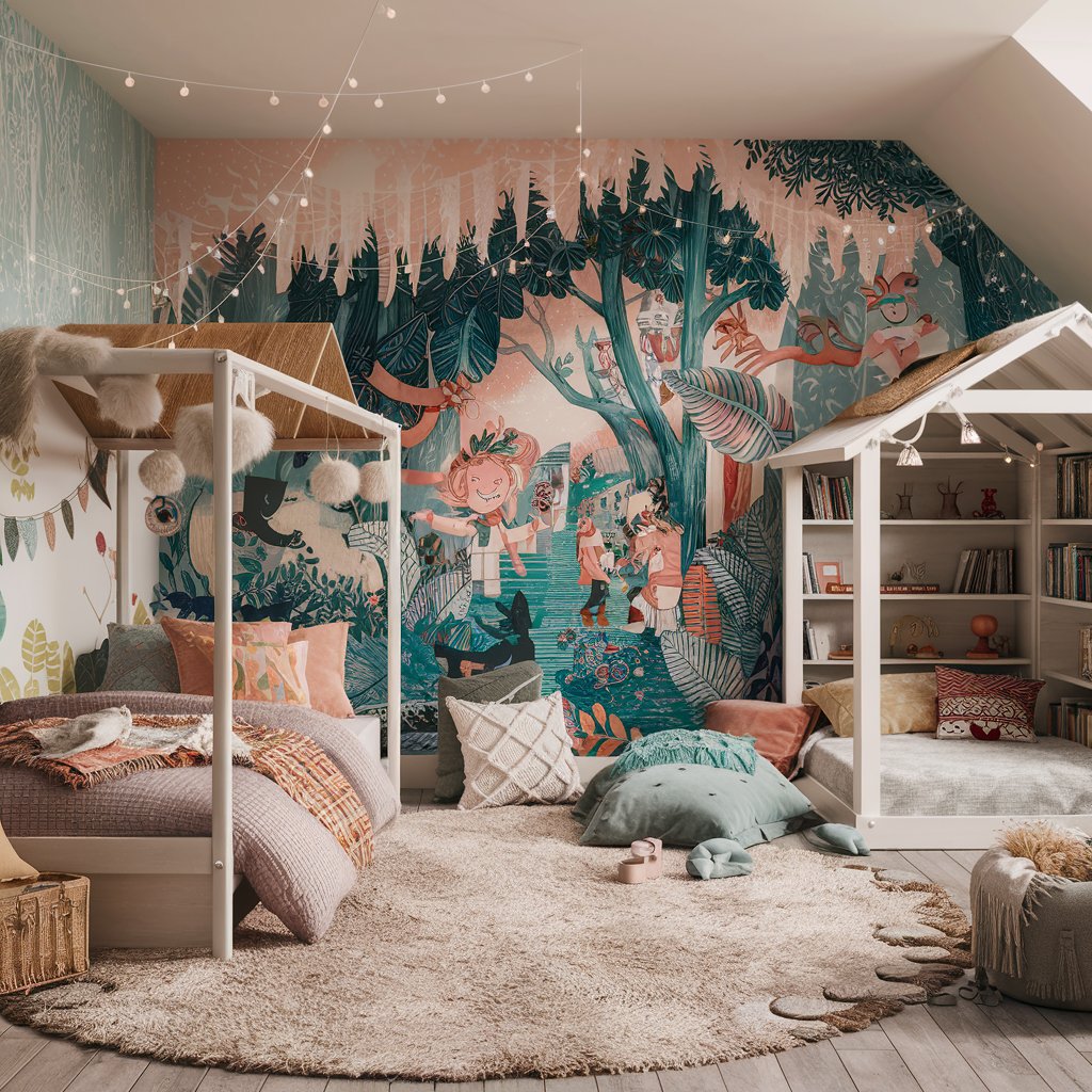 10+ Dreamy Kids Bedroom Ideas for a Magical and Beautiful Space 9 Boho Chic Kids Room