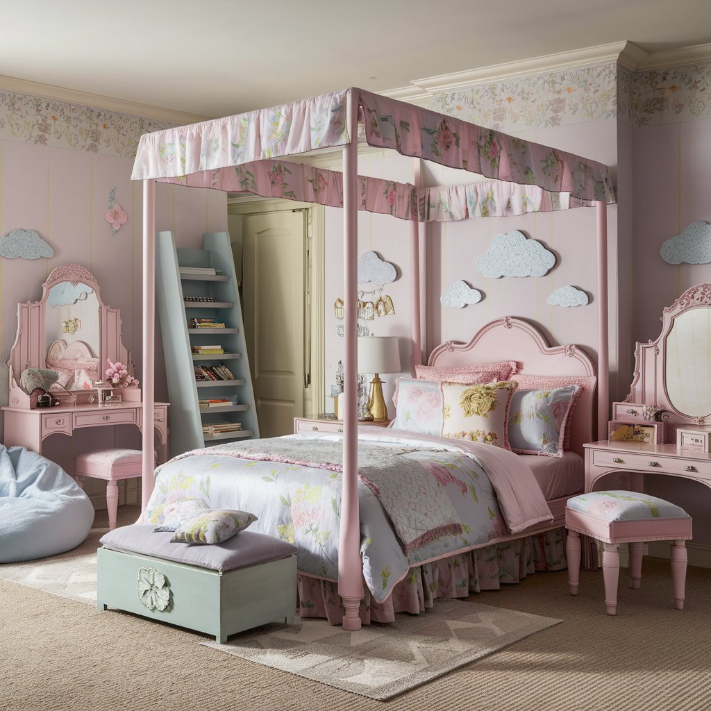 11 Beautiful Girls Bedroom Ideas That Are Easy to Create 11 Pastel Color Theme Room