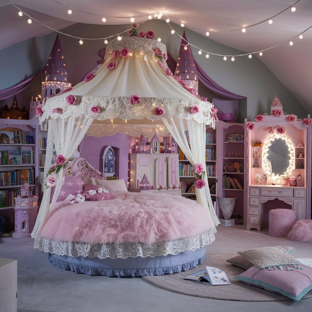 10+ Dreamy Kids Bedroom Ideas for a Magical and Beautiful Space 5 Fairy Tale Princess Room
