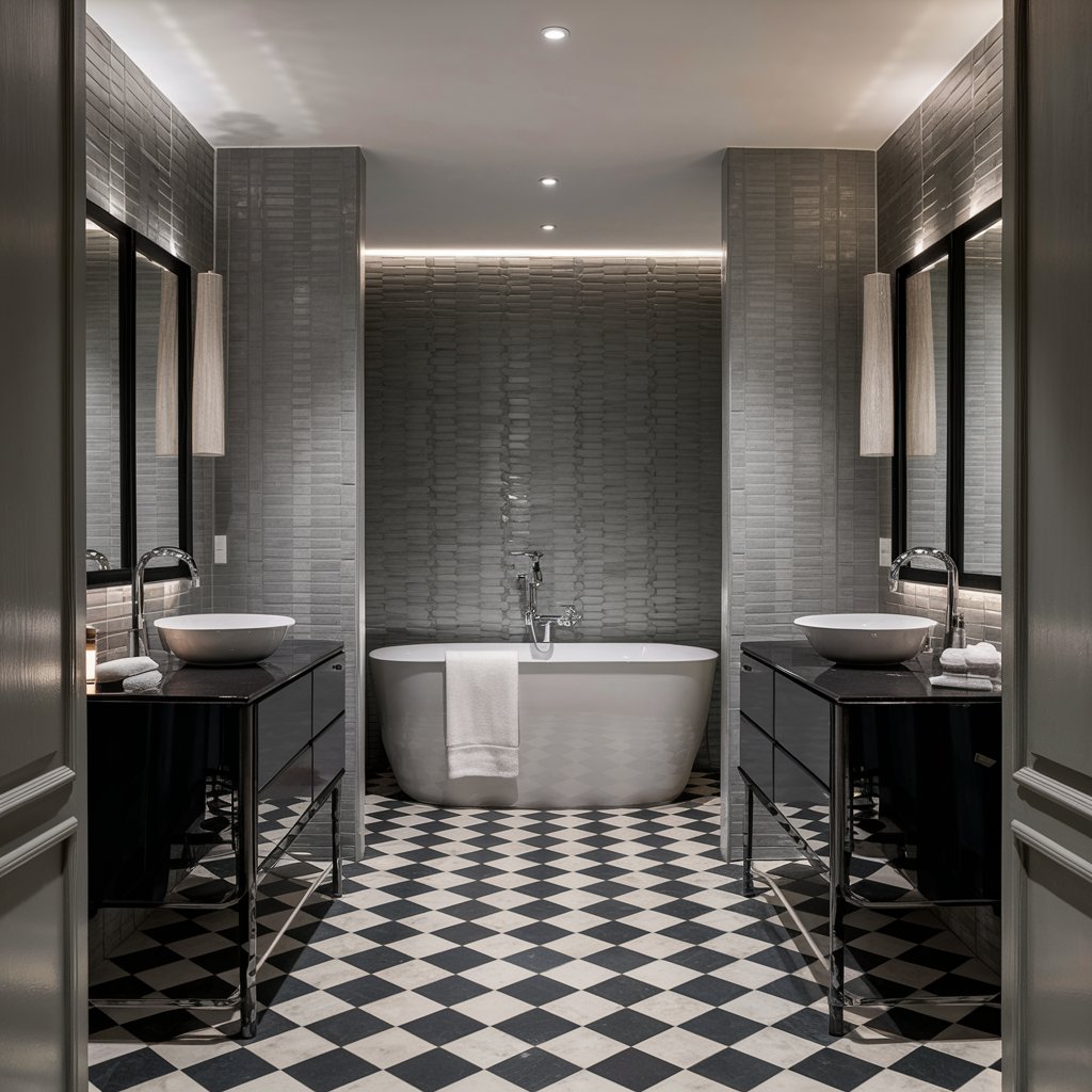 9 Stylish Bathroom Ideas for Every Home 4 Modern Grey & Black Bathroom