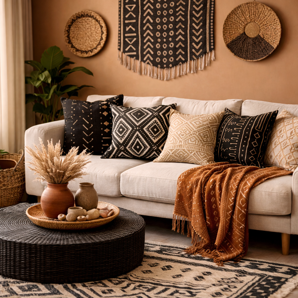 15 Afrohemian Home Decor Ideas for Small Spaces (Stylish, Cozy & Budget-Friendly) 6 Afrohemian Home Decor Ideas