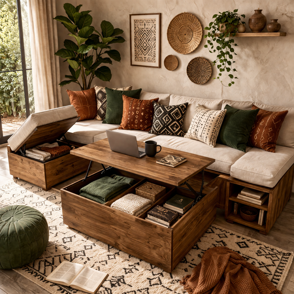 15 Afrohemian Home Decor Ideas for Small Spaces (Stylish, Cozy & Budget-Friendly) 8 Afrohemian Home Decor Ideas