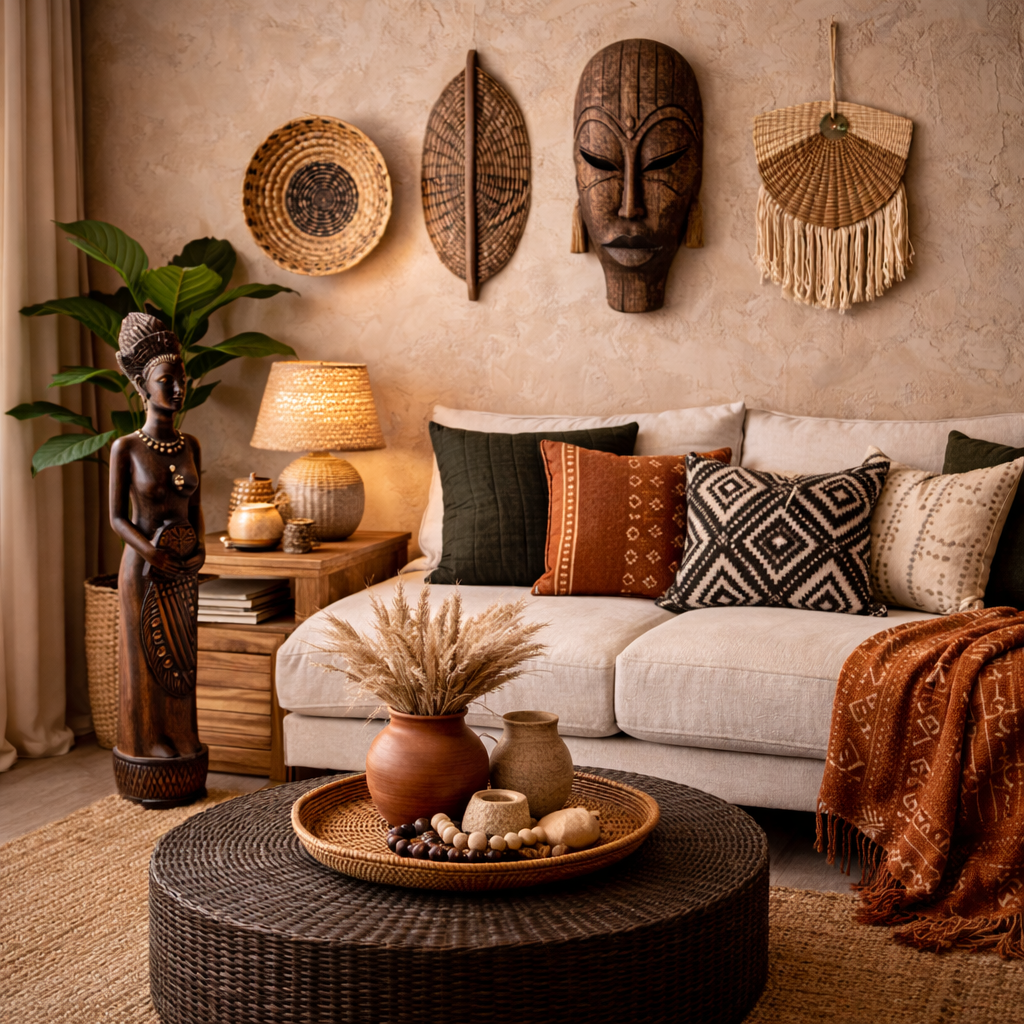 15 Afrohemian Home Decor Ideas for Small Spaces (Stylish, Cozy & Budget-Friendly) 11 Afrohemian Home Decor Ideas
