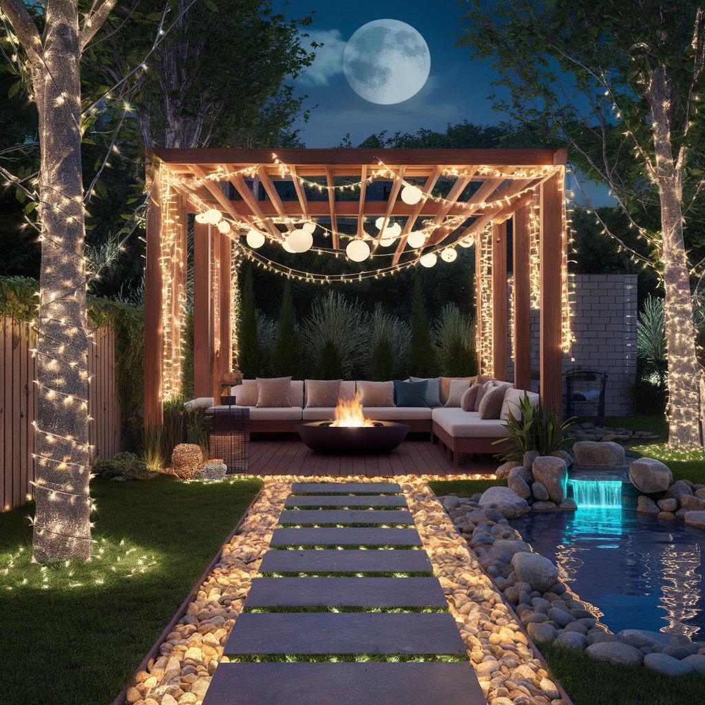 15 Backyard Lighting Aesthetics 2026 For Stylish & Magical Outdoor Spaces 16 Backyard Lighting Aesthetics