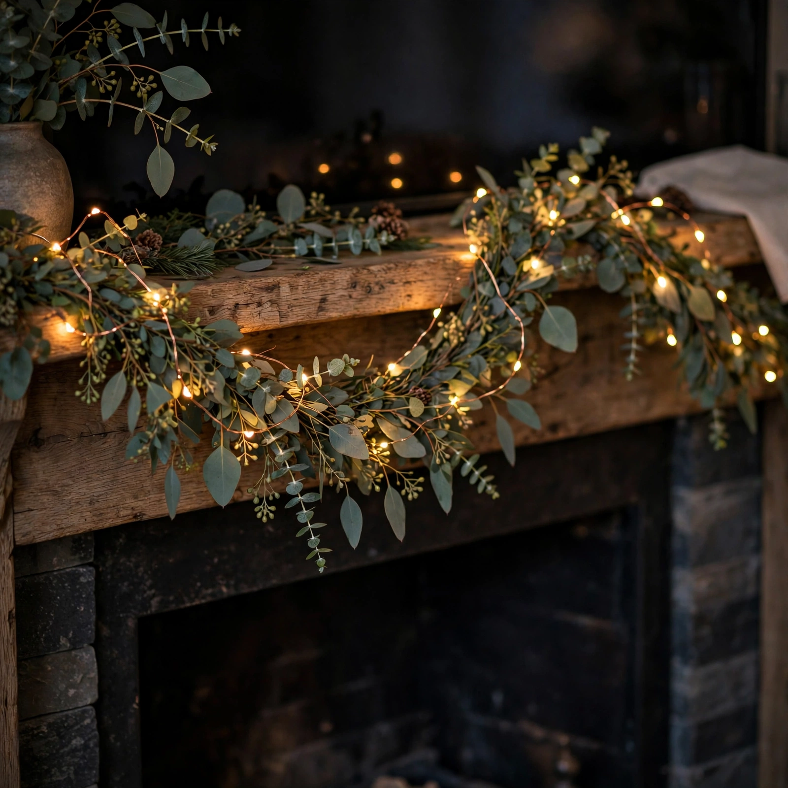 15 Cozy Halloween Decor Ideas That Feel Warm, Not Scary 5 Warm fairy light garlands, pure cozy Halloween decor magic