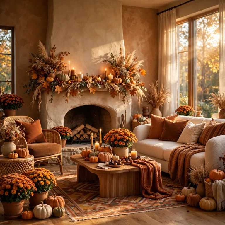 Make Every Room Glow: 12 Fall Thanksgiving Decor Ideas 19 fall-thanksgiving-decor-ideas thanksgiving decor featured