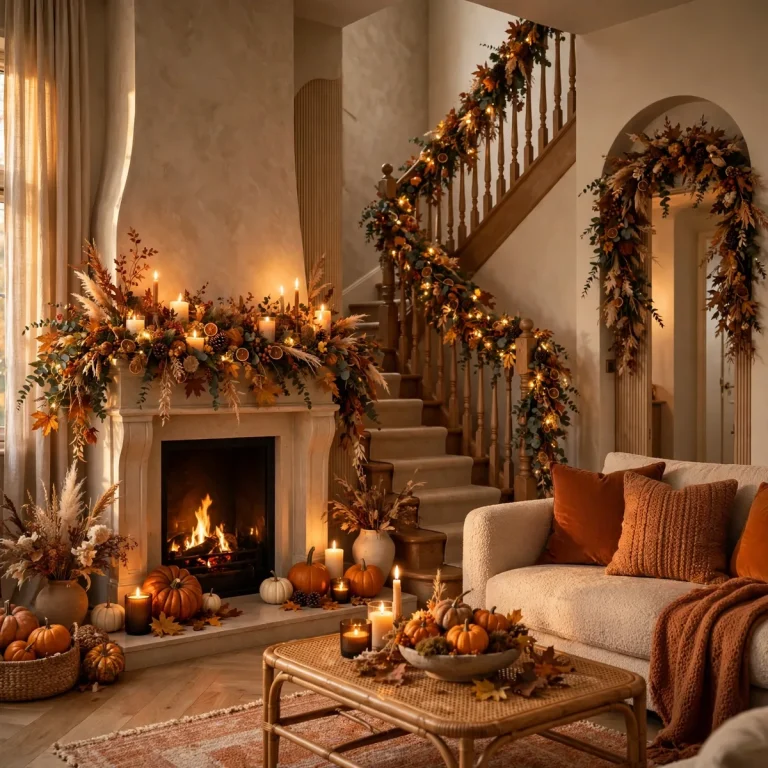 Swag It Like You Mean It: 12 Thanksgiving Garland Ideas for Every Corner 20 thanksgiving-garland-ideas thanksgiving decor featured