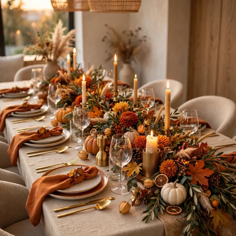 Set a Table They Will Remember: 12 Thanksgiving Table Setting Ideas 5 thanksgiving-table-setting-ideas thanksgiving decor featured